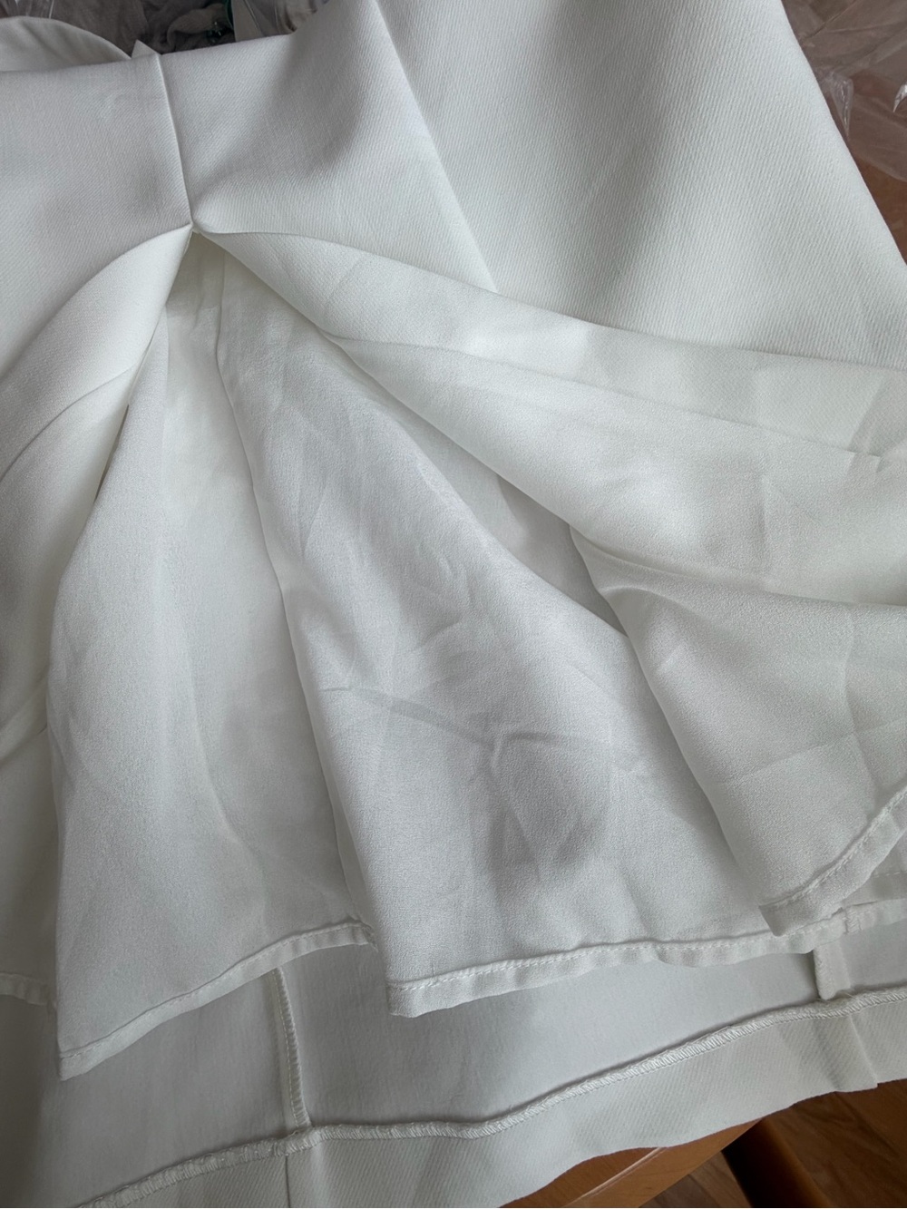 200~ NWOT~ Endless Rose White One-Shoulder Maxi Dress with Shoulder Bow Small - Picture 8 of 10